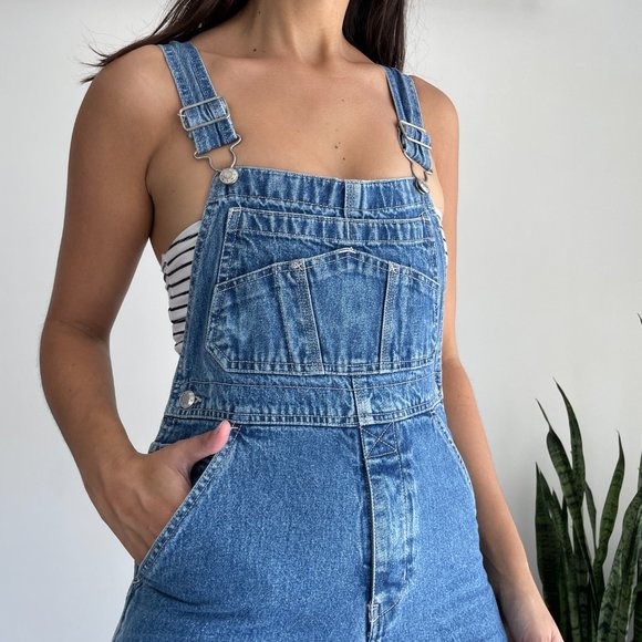 Vintage Gap Denim Jean Bib Carpenter Overalls - Picture 2 of 11